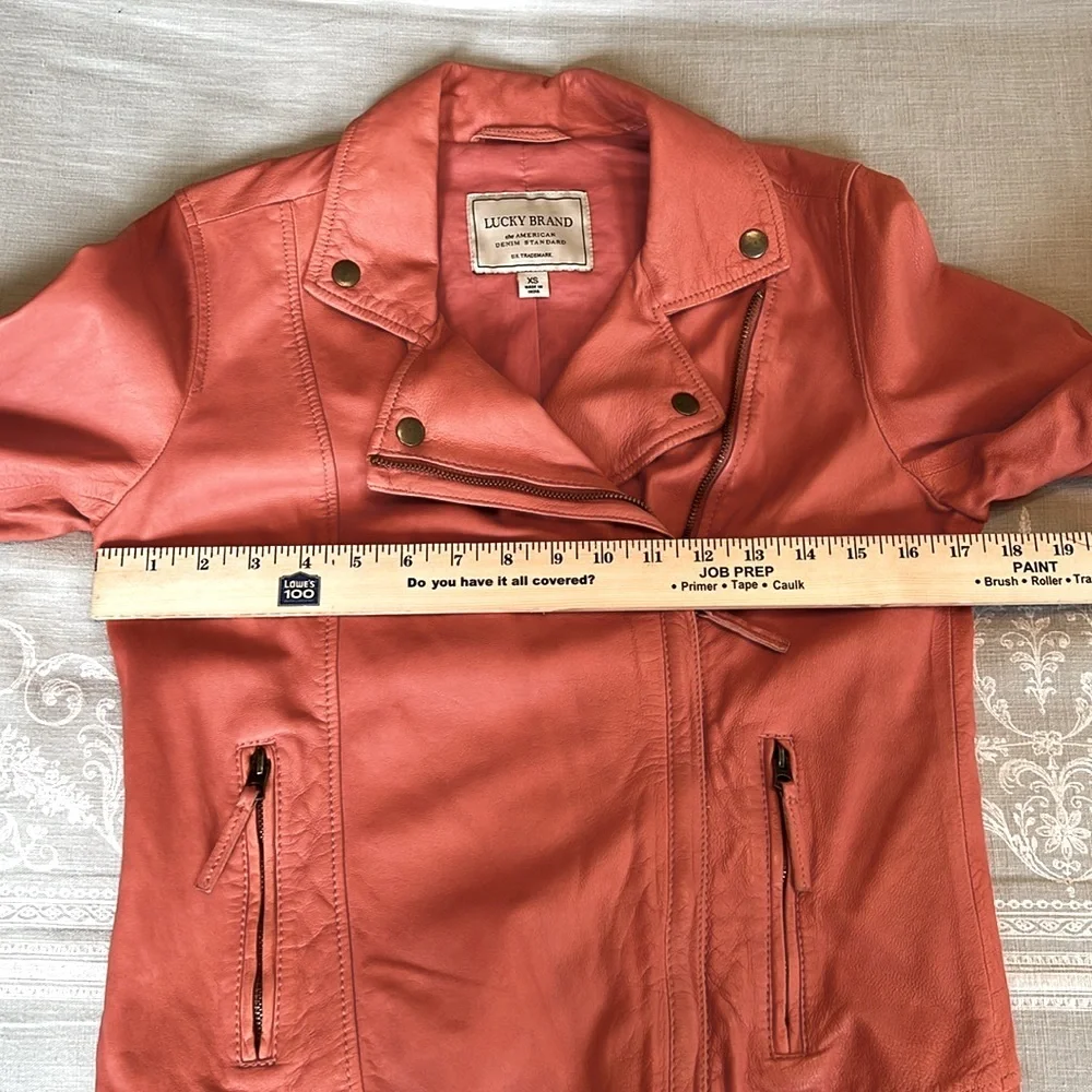 LUCKY BRAND Leather Moto Jacket - Picture 13 of 16